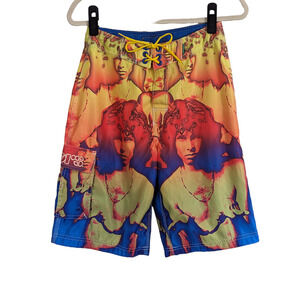 The Doors Hard Rock Cafe Orlando Board Shorts Swim Trunks Size 28 Dragonfly